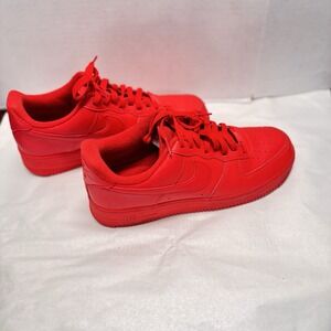 US Men's Size 11 Triple Red Nike Air Force 1 Low '07 LV8 1 CW6999-600 ship fast